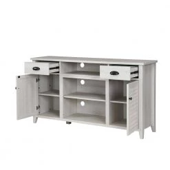 Home Source 60 in. Antique White TV Stand for up to 65" TV by Home Source Industries 8 Home Source 60 in. Antique White TV Stand for up to 65" TV by Home Source Industries -Loungie Sales Shop antique white home source industries tv stands tv9081 wg hd 77 1000