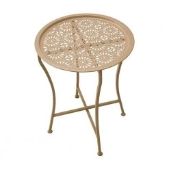 Daisy Tray Stone Side Table by Atlantic -Loungie Sales Shop beige atlantic end side tables 82050198 4f 1000