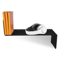 Flex Long-Sleeve Black Media/Book Wall Shelf (2-Pack) by Atlantic -Loungie Sales Shop black atlantic media storage 38408106 4f 1000