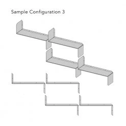 Flex Long-Sleeve Black Media/Book Wall Shelf (2-Pack) by Atlantic -Loungie Sales Shop black atlantic media storage 38408106 66 1000