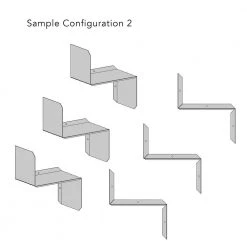 Flex Black Short-Sleeve Shelf (2-Pack) by Atlantic -Loungie Sales Shop black atlantic media storage 38408108 76 1000