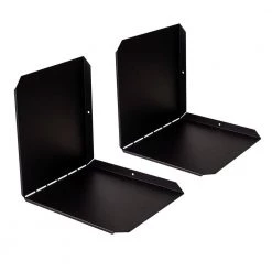Flex V Black Media/Book Wall Shelf (2-Pack) by Atlantic