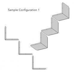 Flex V Black Media/Book Wall Shelf (2-Pack) by Atlantic -Loungie Sales Shop black atlantic media storage 38408110 fa 1000