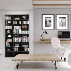 Elite Media Storage Cabinet New/Improved Large 837CD's/531DVD's/630 Blu-ray, Black by Atlantic -Loungie Sales Shop black atlantic media storage 38408117 31 1000