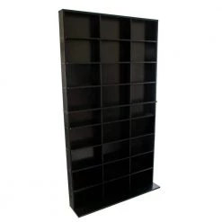 Elite Media Storage Cabinet New/Improved Large 837CD's/531DVD's/630 Blu-ray, Black by Atlantic