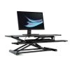 Black 37 in. Height Adjustable Extra-Large Standing Desk Converter Sit to Stand Dual Monitor Gas Spring Desktop Riser by Atlantic -Loungie Sales Shop black atlantic standing desks 33908130 64 1000