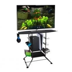 Centipede 38 in. Wide TV/Gaming Stand XL Black by Atlantic