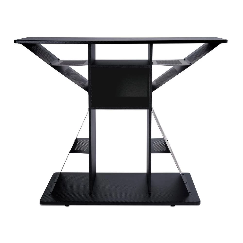 Phoenix Hub 32.25 in. Black TV Stand Fits TV's up to 42 in. with Cable Management by Atlantic 5 Phoenix Hub 32.25 in. Black TV Stand Fits TV's up to 42 in. with Cable Management by Atlantic - Image 3