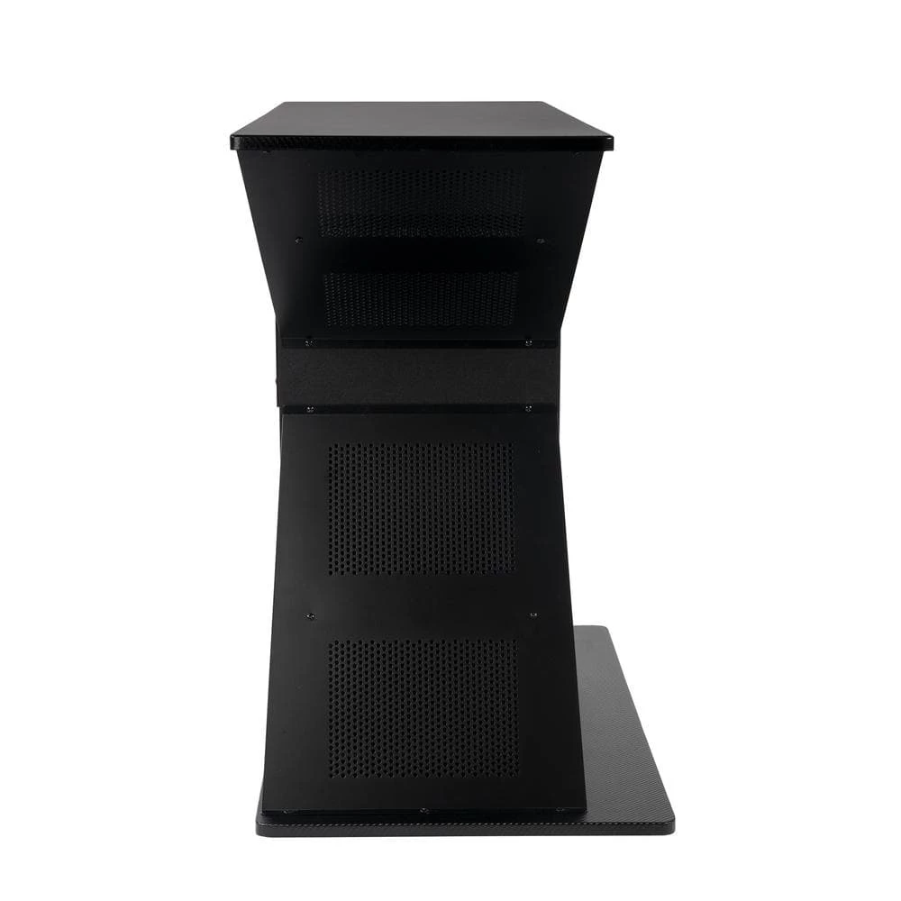 Phoenix Hub 32.25 in. Black TV Stand Fits TV's up to 42 in. with Cable Management by Atlantic 4 Phoenix Hub 32.25 in. Black TV Stand Fits TV's up to 42 in. with Cable Management by Atlantic - Image 2