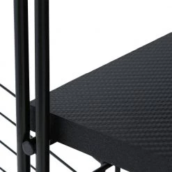 Centipede Game Storage and TV Stand with Black Carbon Fiber Top and Black Steel by Atlantic -Loungie Sales Shop black atlantic tv stands 45535800 1d 1000