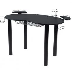 23.5 in. W Black Eclipse Gaming Desk by Atlantic 18 23.5 in. W Black Eclipse Gaming Desk by Atlantic -Loungie Sales Shop black atlantic writing desks 82050334 4f 1000