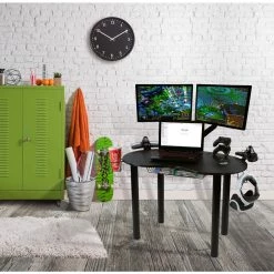 23.5 in. W Black Eclipse Gaming Desk by Atlantic