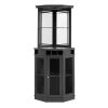 Home Source Arms Corner Charcoal Bar Unit by Home Source Industries -Loungie Sales Shop black home source industries bar cabinets dc03 ch hd 64 1000