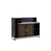 Home Source Black Accent Bar Cabinet with Mesh Door by Home Source Industries -Loungie Sales Shop black home source industries bar cabinets dc79 bl hd 64 1000