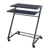 17.6 in. Rectangular Black Laptop Desks with Wheels by Lavish Home -Loungie Sales Shop black lavish home laptop desks 80 ct10080 64 1000