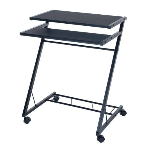 17.6 in. Rectangular Black Laptop Desks with Wheels by Lavish Home -Loungie Sales Shop black lavish home laptop desks 80 ct10080 64 1000
