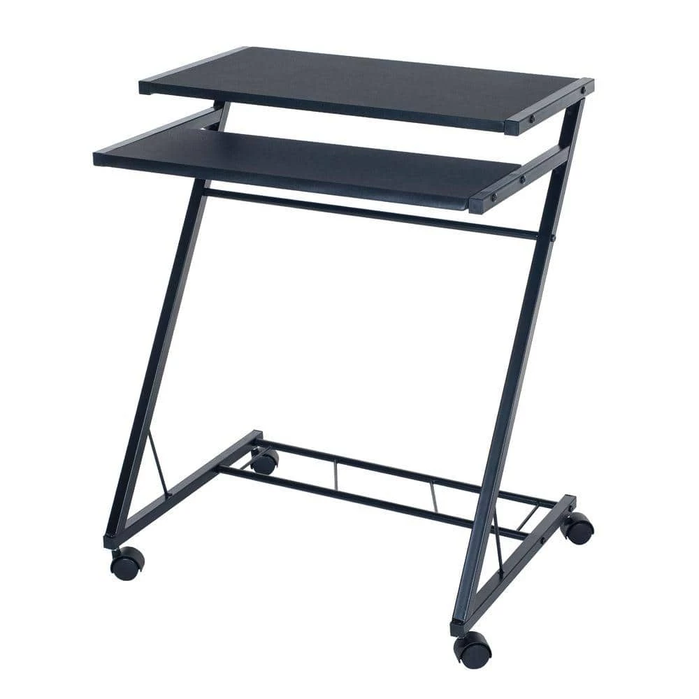 17.6 in. Rectangular Black Laptop Desks with Wheels by Lavish Home 3 17.6 in. Rectangular Black Laptop Desks with Wheels by Lavish Home