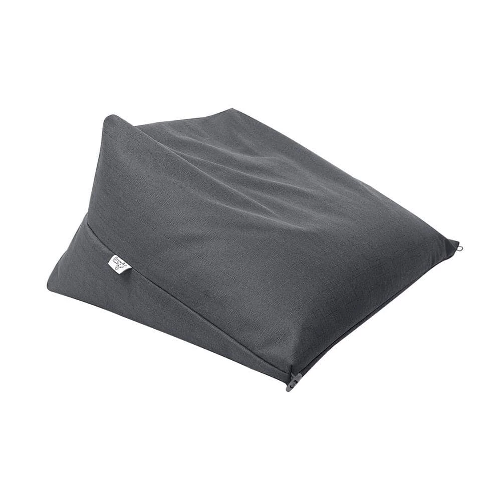 Magic Pouf Black Linen Bean Bag Chair Convertible Ottoman/Floor Pillow by Loungie 10 Magic Pouf Black Linen Bean Bag Chair Convertible Ottoman/Floor Pillow by Loungie - Image 8