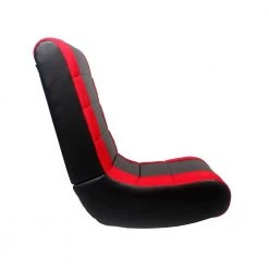 Rockme Black/Red PU Leather Folding Game Chair by Loungie -Loungie Sales Shop black red pu leather loungie gaming chairs rc64 01brd hd 4f 1000