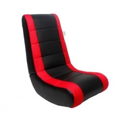Rockme Black/Red PU Leather Folding Game Chair by Loungie -Loungie Sales Shop black red pu leather loungie gaming chairs rc64 01brd hd c3 1000