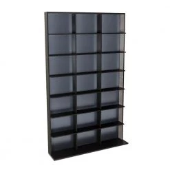 Elite Media Storage Cabinet Medium 609CD's/420DVD's/483 Blu-ray, Black by Atlantic