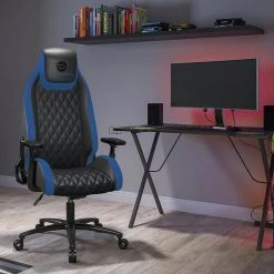 Dardashti Gaming Chair - Commercial Grade, Ergonomic, Cobalt Blue by Atlantic -Loungie Sales Shop blue atlantic gaming chairs 78050355 31 1000