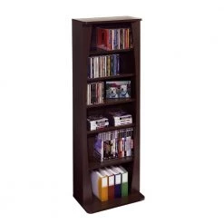 43.13 in. Brown Wood 6-shelf Standard Bookcase with Adjustable Shelves by Atlantic 9 43.13 in. Brown Wood 6-shelf Standard Bookcase with Adjustable Shelves by Atlantic -Loungie Sales Shop brown atlantic bookcases bookshelves 22535717 1f 1000