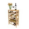 25-Bottle Brown Floor Wine Rack by Lavish Home -Loungie Sales Shop brown lavish home wine racks 83 17 64 1000