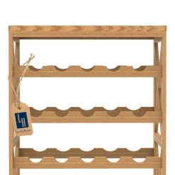 25-Bottle Brown Floor Wine Rack by Lavish Home 14 25-Bottle Brown Floor Wine Rack by Lavish Home -Loungie Sales Shop brown lavish home wine racks 83 17 fa 1000