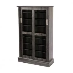 Driffield Gray Adjustable Media Cabinet by Atlantic