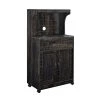 Home Source Lewisburg Charcoal Microwave Cart with Double Door Cabinet by Home Source Industries -Loungie Sales Shop charcoal home source industries computer desks kevin ch hd 64 1000