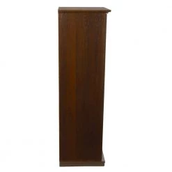 Herrin 16-Bottle 9-Glass Textured Chestnut Locking Bar Wine Cabinet by Atlantic -Loungie Sales Shop chestnut atlantic bar cabinets 38408116 40 1000