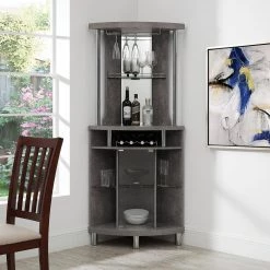 Concrete Corner Bar by Home Source Industries -Loungie Sales Shop concrete home source industries bar cabinets dc04 conc hd 31 1000