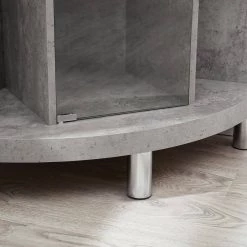 Concrete Corner Bar by Home Source Industries -Loungie Sales Shop concrete home source industries bar cabinets dc04 conc hd 4f 1000
