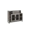 Home Source Concrete Accent Bar Cabinet with Mesh Door by Home Source Industries -Loungie Sales Shop concrete home source industries bar cabinets dc79 conc hd 64 1000