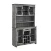 Home Source Jill Zarin Tall Bar Cabinet in Concrete with Mesh Doors by Home Source Industries -Loungie Sales Shop concrete home source industries bar cabinets jz68 con hd 64 1000