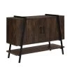 Home Source 46 in. Wide Mid Century Server with Pine Distressed Finish by Home Source Industries -Loungie Sales Shop dark pine home source industries accent cabinets h 5570 pine hd 64 1000