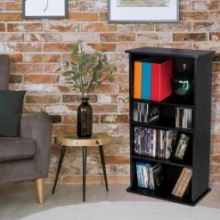 Drawbridge Media Storage Cabinet XL Black by Atlantic -Loungie Sales Shop ebony atlantic media storage 37936251 31 1000