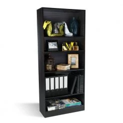 Oskar Espresso 5-Shelf Bookcase by Atlantic -Loungie Sales Shop espresso atlantic media storage 38408139 4f 1000