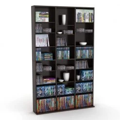 Oskar Adjustable Media Wall-Unit 1080 Espresso by Atlantic -Loungie Sales Shop espresso atlantic media storage 38435714 c3 1000