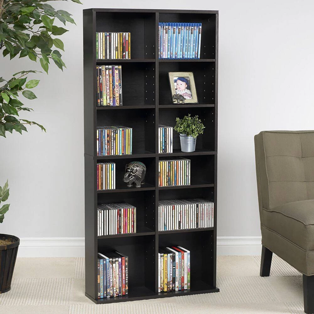 Oskar Adjustable Media Cabinet 464 Espresso by Atlantic 8 Oskar Adjustable Media Cabinet 464 Espresso by Atlantic - Image 6