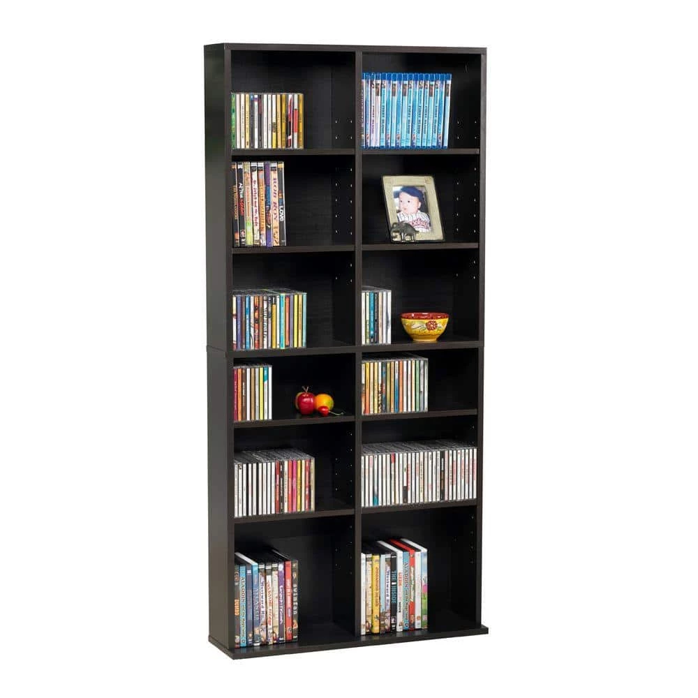 Oskar Adjustable Media Cabinet 464 Espresso by Atlantic 3 Oskar Adjustable Media Cabinet 464 Espresso by Atlantic