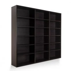 Oskar 540 Wall Mounted Media Storage Cabinet Espresso by Atlantic