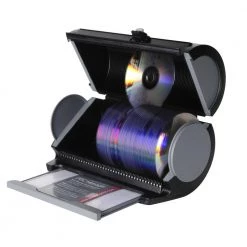 Black Disc Storage Manager by Atlantic -Loungie Sales Shop gloss atlantic media storage 85012055 31 1000
