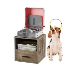 Gray Modular Cube End Table with Drawer by Lavish Home 18 Gray Modular Cube End Table with Drawer by Lavish Home -Loungie Sales Shop gray lavish home end side tables hw0200204 76 1000