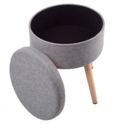 Gray Storage Ottoman - Footrest, Toy Chest, or Storage Organizer with Removable Flip Top Hard Lid by Lavish Home 12 Gray Storage Ottoman - Footrest, Toy Chest, or Storage Organizer with Removable Flip Top Hard Lid by Lavish Home -Loungie Sales Shop gray lavish home ottomans 80 fott 21 1f 1000