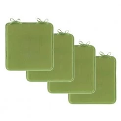 Green Foam Chair Pad (Set of 4) by Lavish Home