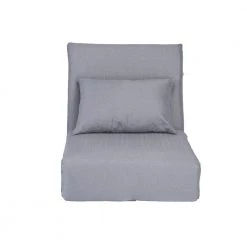 Grey Relaxie Linen Convertible Flip Chair Floor Sleeper by Loungie -Loungie Sales Shop grey loungie bean bag chairs fc63 03gr hd 1f 1000
