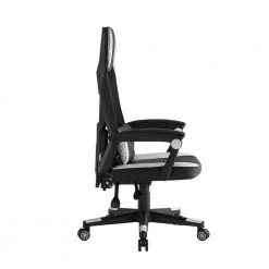 Avaya Grey Faux Leather Game Chair Swivel, Adjustable Back Angle and Seat Height by Loungie -Loungie Sales Shop grey loungie gaming chairs oc351 10gr hd 4f 1000