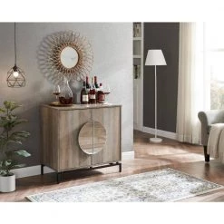 Home Source Grey Wash Console Bar Cabinet with Half Moon Handles by Home Source Industries -Loungie Sales Shop grey wash home source industries bar cabinets dc70 gw hd 31 1000